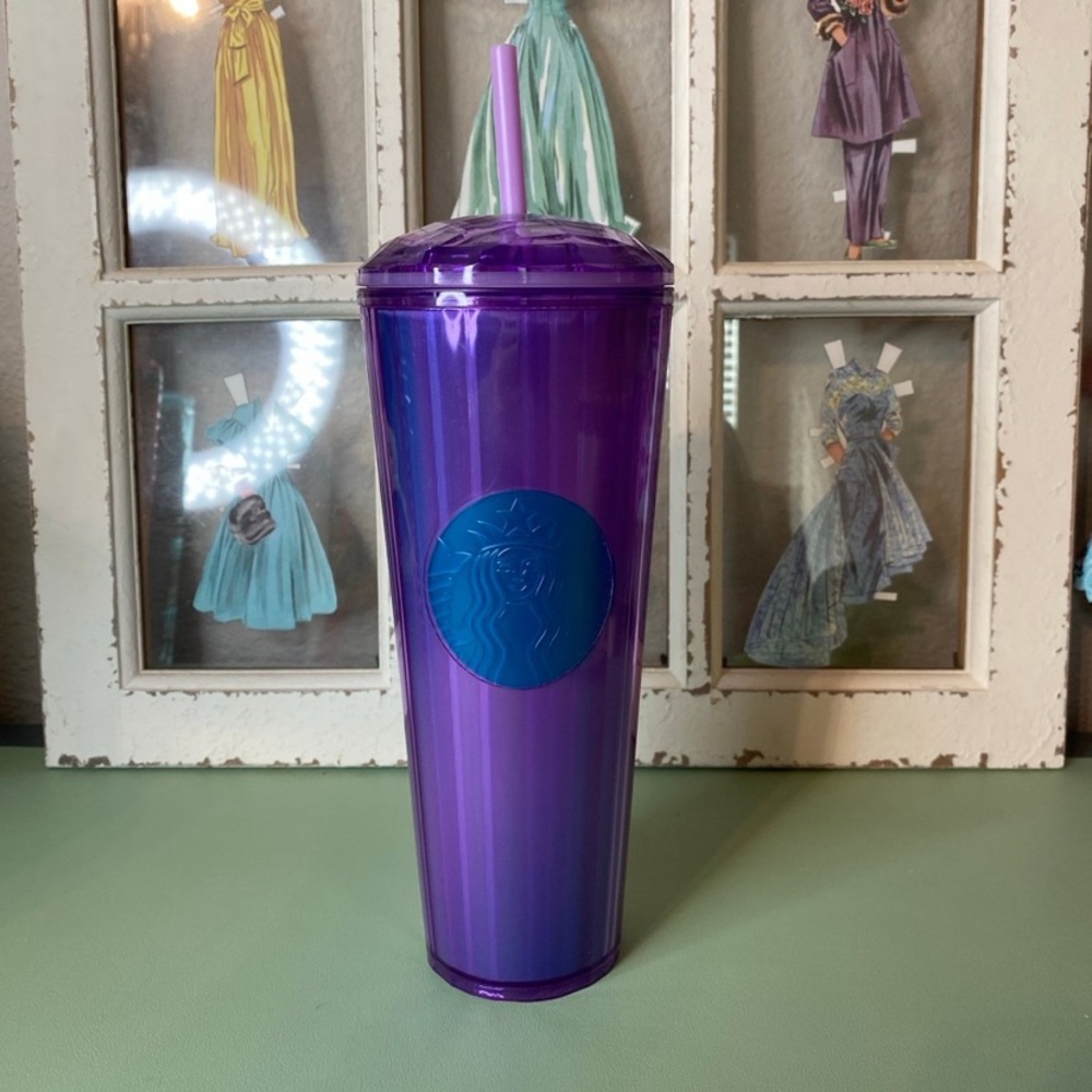Starbucks Venti cup tumbler purple dome